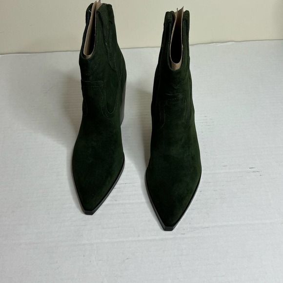 Marc Fisher Dark Green Gona Western Bootie NEW Size 9M - Picture 4 of 10